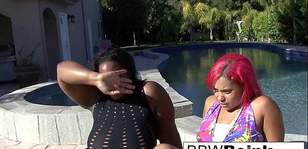  Hot threesome with big butt babes Pinky and Crystal